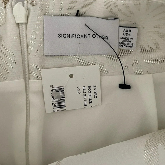 Significant Other Roselle brocade metallic mini skirt - Picture 6 of 11